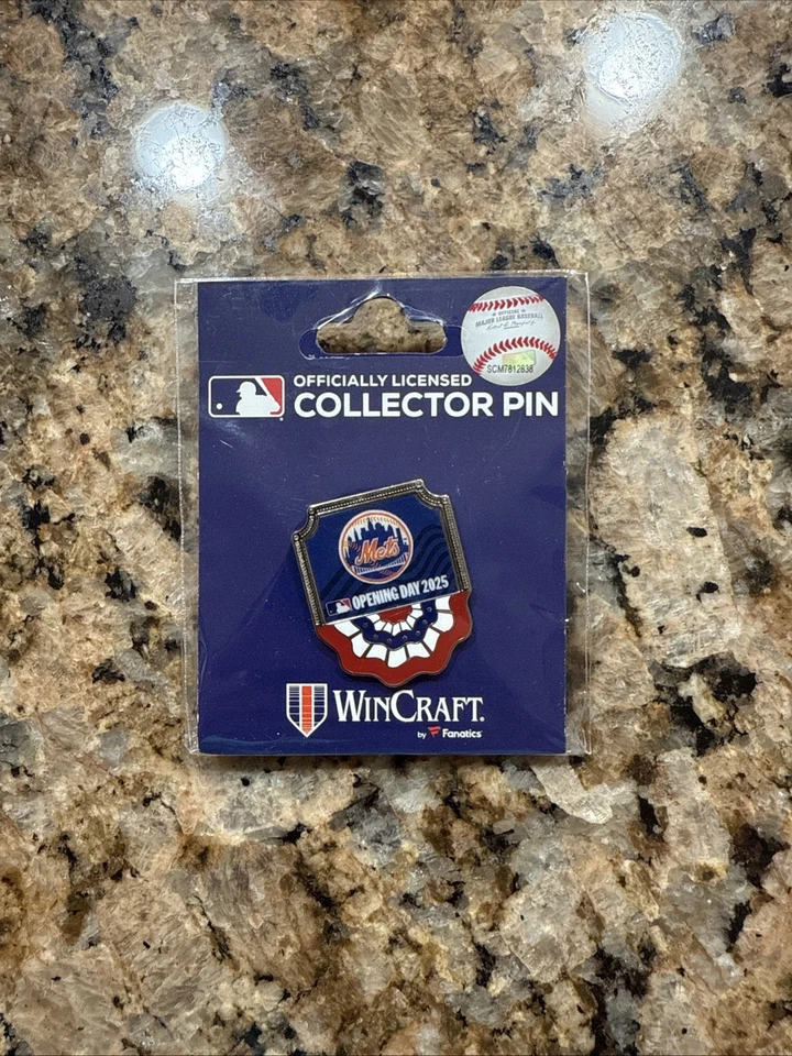 2025 NEW YORK METS OPENING DAY OFFICIALLY LICENSED COLLECTOR PIN - Image 1 of 1