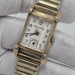 OROLOGIO UOMO GENT'S CLASSIC BULOVA CARICA MANUALE MOVIMENTO 7AK ORO 10K RIEMPITO 21J - Foto 1 di 9
