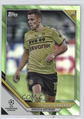 2021-22 Topps UCL Collection Neon Green Foil /199 Thorgan Hazard #27 - Image 1 of 2