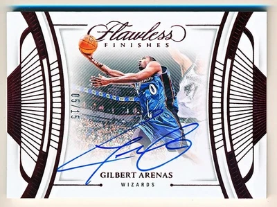 2023-24 Flawless Gilbert Arenas Finishes Signatures Ruby Auto #FF-GBA (05/15) - Image 1 of 2