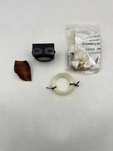 Black Dial Mechanical Analog Oil Pressure Gauge Kit 0-80 PSI Red Needle Compact - Foto 1 di 10