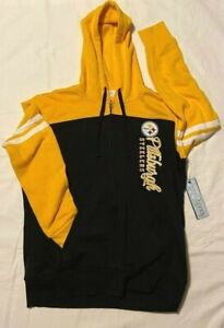 Pittsburgh Steelers Ladies Women's Hoodie Zip Sweatshirt By Alyssa Milano 