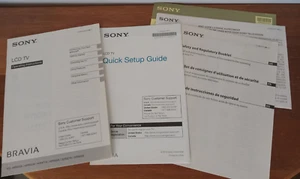 Sony Bravia LCD TV Bedienungsanleitung und Kurzanleitung 2013 - Bild 1 von 20