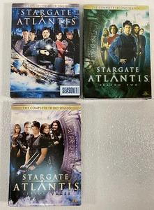 Stargate Atlantis 5-Disk Box Sets Seasons 1, 2, & 3 - Picture 1 of 4