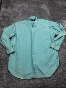 Camicia uomo Ralph Lauren Blake con bottoni taglia XL blu manica lunga cotone - Foto 1 di 21