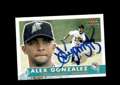 Alex Gonzalez Marlins 2001 Fleer Tradition authentic autographed card - Image 1 of 2