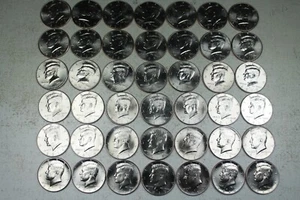  2000 - 2020 P&D Kennedy Half Dollar. Edelstein Stempelglanz Münzrollensatz  - Bild 1 von 4