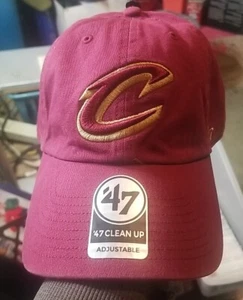 NBA Cleveland Cavaliers '47 Clean Up Strapback ADJUSTABLE Baseball Cap BRAND NEW - Picture 1 of 6