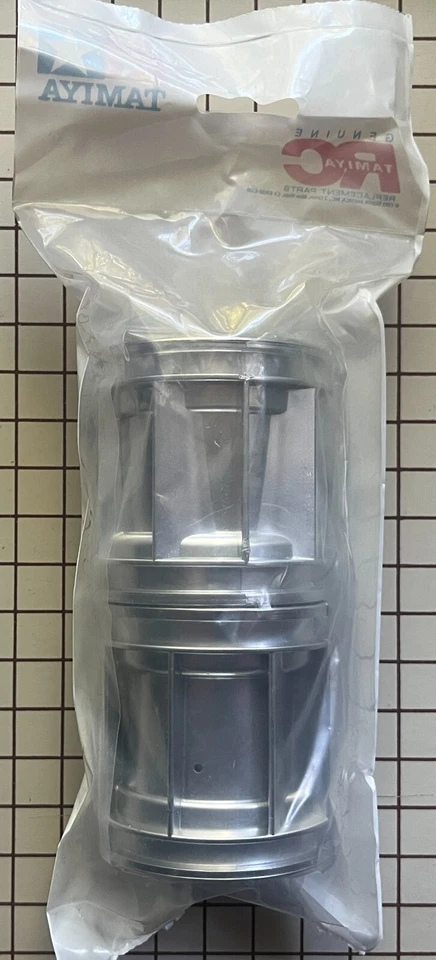 Juego de 2 ruedas Tamiya RC PAQUETE en cromo plateado para 58646: Konghead # 9804992 Foto 1 de 1