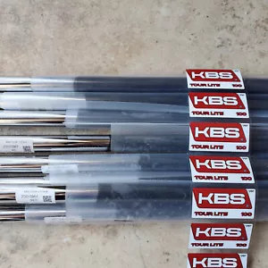 7 neue KBS Tour Lite 100g PVD schwarz 4-PW Stiff Flex 0,355 Taper Durchmesser - Bild 1 von 2