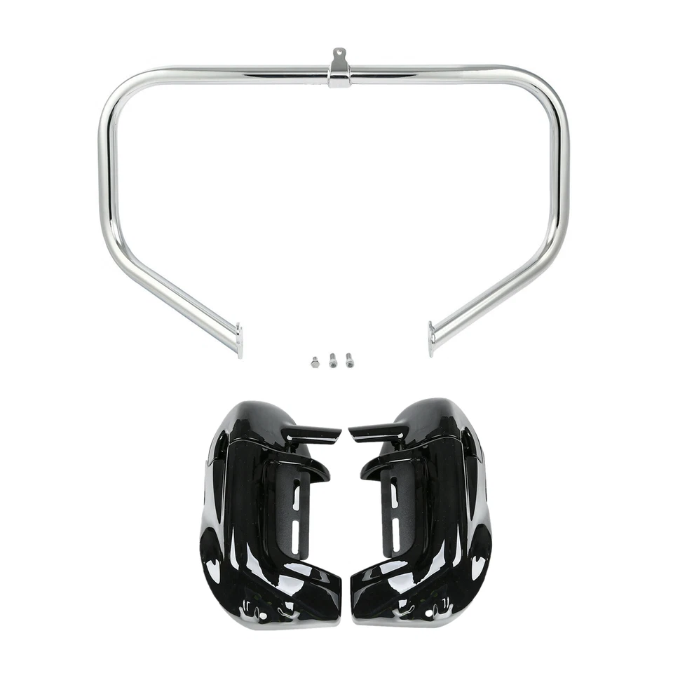 Lower Vented Fairing Speakers Crash Bar Fit For Harley Touring Road Glide 09-13 - Изображение 1 из 4