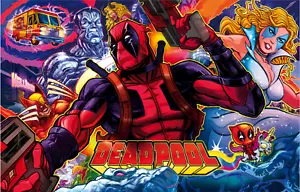 Stern DEADPOOL Dead Pool Pinball Machine Custom Translite 03 - Picture 1 of 1