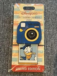Hong Kong Disneyland Pin Trading 2022 Donald Duck pin Camera Pin LE400 HKDL pin - Picture 1 of 5