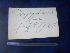 Autógrafo Griffith Jones (J1) - Imagen 1 de 1
