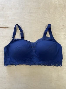 Bali 6592 Comfort Revolution Lace Desire T-shirt Wireless Bra Sz XL - Picture 1 of 7