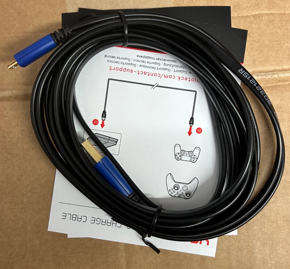 High Speed Gold Plated 10 FT XC-1 GeoTeck USB 2.0 to Micro USB Cable - New - Image 1 of 1