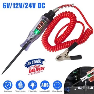6-24V Digital Electric Circuit LCD Tester Test Light Car Truck Voltage Probe Pen - Picture 1 of 13