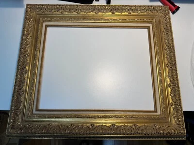 Marco de fotos antiguo dorado ornamentado - Marco barroco vintage para arte, espejos, boda Foto 1 de 4