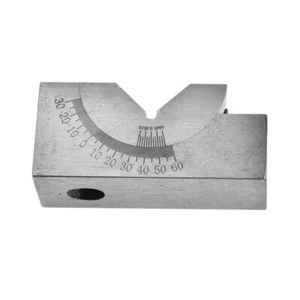 Medidor de precisión ajustable ángulo en V fresado de bloques de 0 ° a 60 ° micro configuración + llave - Imagen 1 de 5