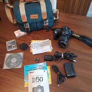 Nikon D50 Camera Body w AF Nikkor 28-80m, Battery+Charger, Lens Hood +more