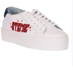 Chiara Ferragni Atomic Platform Sneakers In White EU 37 US 6.5 barely preloved - Picture 1 of 12
