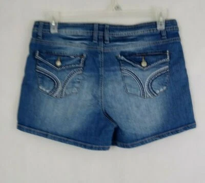 Natural Reflections Womens Distressed Whiskered Booty Shorts Size 14 - Image 1 of 4