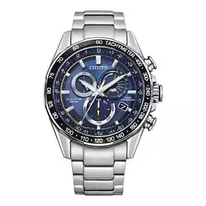 Citizen Herrenuhr Funkuhr Solar Saphirglas Blau 20BAR CB5914-89L - Bild 1 von 3
