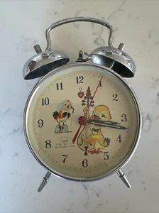 Vintage Chick Bird Animated Alarm Clock Novelty Diamond Shanghai WORKS - Picture 1 of 2