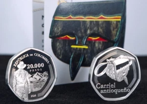 2024 KOLUMBIEN 20000 PESOS GEDENKMÜNZE SECHSECKIG CARRIEL ANTIOQUEÑO 005 - Bild 1 von 4