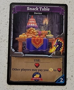 Clank! Board Game Snack Table Device Promo Card by Renegade Games - Picture 1 of 2