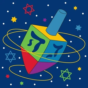Servilletas de Hanukkah servilletas de almuerzo suministros de fiesta Hanukkah decoraciones de celebración - Imagen 1 de 1