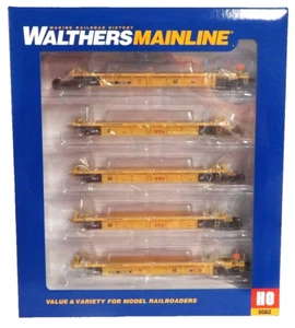 Walthers MainLine 910-55668 TTX DTTX 748192 Thrall 5-Unit Rebuilt 40' Well Car - Picture 1 of 3