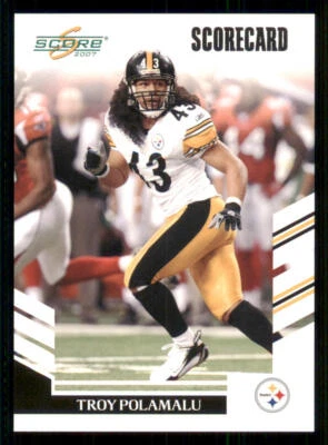 2007 Score Scorecard #209 Troy Polamalu /750 - Image 1 of 2
