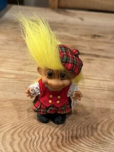 Vintage RUSS TROLL Lucky Troll Doll From Scotland