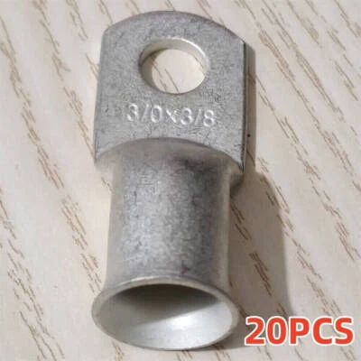 20PCS Copper 3/0AWG 3/8" Cable Wire Connector Ring Battery Terminals Ends Lugs - Image 1 of 4