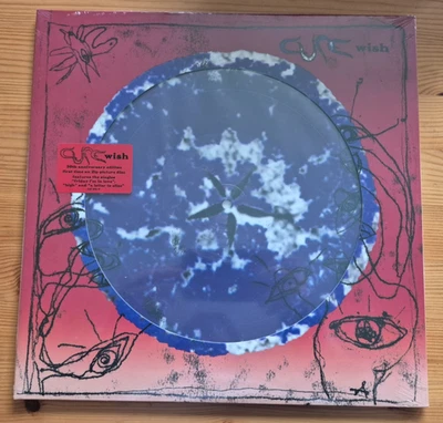 Cure Wish 2 LP Picture Disc on Fiction Records Dr Robert Smith Black Friday 2022 - Image 1 of 4