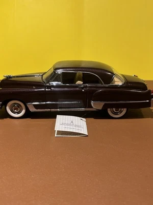 FRANKLIN MINT 1:24 1949 Burgundy CADILLAC COUPE DEVILLE "LIMITED EDITION" - Image 1 of 4