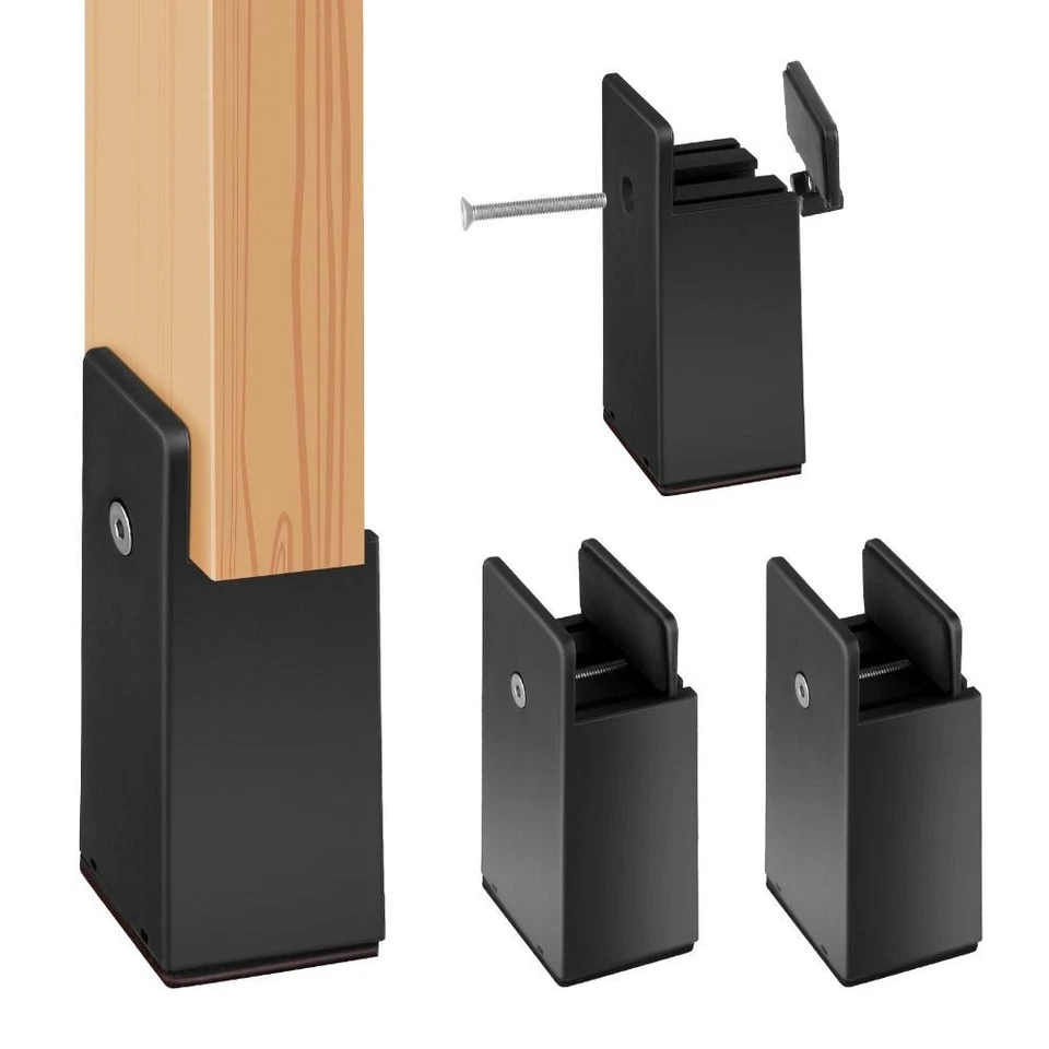 4x Furniture Leg Raisers Sofa Chair Bed Riser Stands Feet Heavy Duty Large Load - image 1 of 4