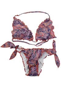 MC2 Saint Barth Childrens Girls Bikini Bathing Suit Multi Colored Size 16 - Picture 1 of 4