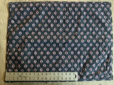 Vera Bradley Sedona Medallón Almohada Acolchada Falsa 20x26 Estándar Euro Boho Azul Marino Foto 1 de 4