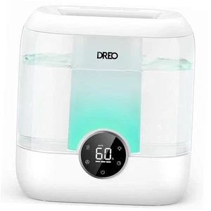  6L Top Fill Humidifiers for Bedroom, 60H Runtime 28 dB Quiet Supersized White - Picture 1 of 7