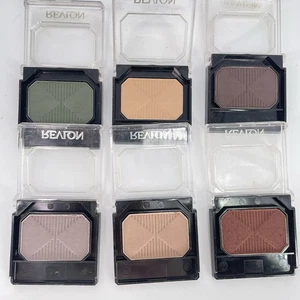 Vintage Revlon Custom Eyes Eyeshadow Lot Of 6 Single Matte Colors Rare New - Picture 1 of 10