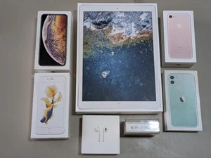 Apple EMPTY BOX Big Lot - iPhones, iPad Pro, Airpods, iPod Shuffle - Picture 1 of 9