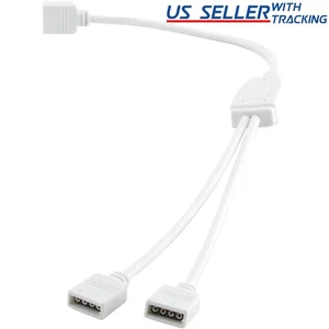 (10-pack) 1:2 4-pin Female Power Splitter Cable for RGB LED Strip Light - Picture 1 of 1