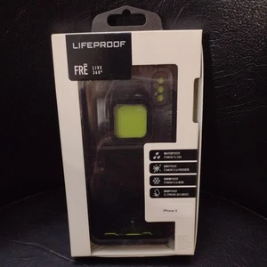 Lifeproof FRE Live 360 Hülle iPhone X Schwarz/Grün Wasserdicht Dropproof 77-57176 - Bild 1 von 5