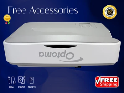 Optoma ZW300USTi DLP 4K Projector Laser Phosphor UST 3200 Lumens 10W Speakers ✅ - Image 1 of 4