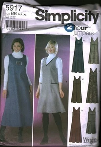 5917 Vintage Simplicity Sewing Pattern Misses Pullover Jumper Two Lengths 2 Hour - Picture 1 of 2