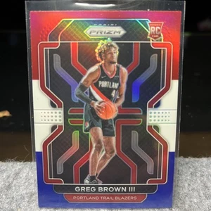2021-22 Panini Prizm - Greg Brown III #291 Red White & Blue Prizm (RC) - Bild 1 von 2