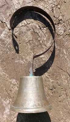 Antiguo/Vintage Latón Señal-Campana, Tienda-Puerta Señal-Campana, Servidores Señal-Campana Foto 1 de 4