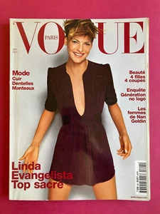 magazine VOGUE Paris 821 octobre 2001 Linda Evangelista mode revue France presse - Imagen 1 de 8